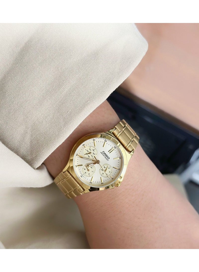 Casio Couple Analog Watches - MTP/LTP-V300G-9AUDF - Image 4